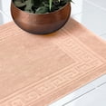 thumbnail image 5 of Superior Egyptian Cotton 900 GSM Greek Key Border 2-Piece Bath Mat Set, Peach, 5 of 7