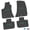 Black w/ Green Insert, variant on Charger Floor Mats 11-24 Dodge Charger RWD 4 Piece Custom Vintage Scene w/ Hellcat Insert - Black w/ Green Insert FlexTread