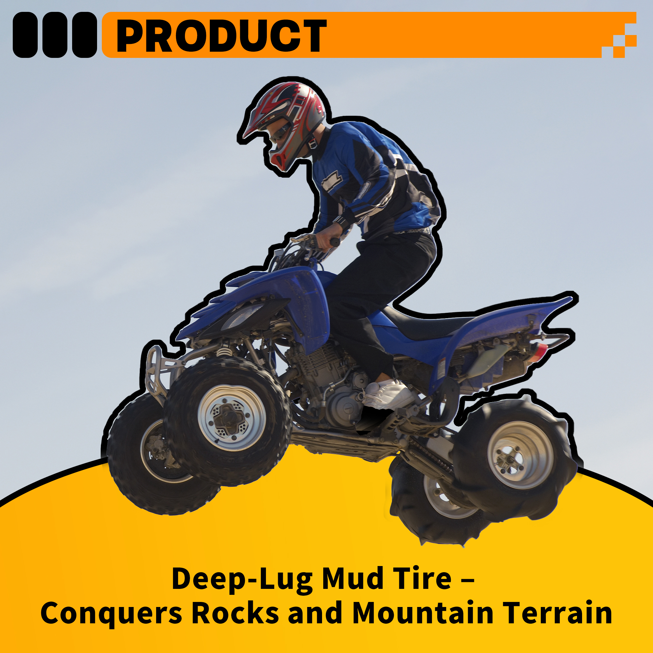 HI-RUN ATV Tire 25X10-12 6PR SU37