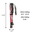 thumbnail image 4 of Eigraketly NERIES Bastones de senderismo Duradero Ajustable para ancianos Cuerpo de aluminio Resistente a la corrosión Equipo de escalada Escalada rojo, 4 of 6