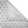 thumbnail image 6 of Ambesonne Geometric Valance & Curtain, Hexagonal Stripes, 55"x45", Black and White, 6 of 6