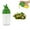 Green, variant on MODANU Salad Dressing Shaker, 6.76oz Plastic Clear Measuring Bottle for Mixing Ranch Homemade Sauce Container BPA Free Dripless Pour PP Dispenser Leak Proof Sealed Spout Lid (Black)