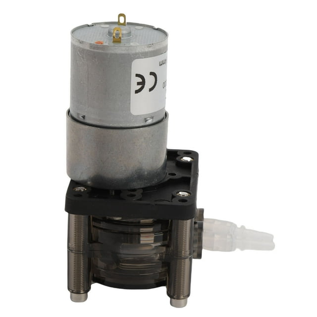 Peristaltic Pump, DC Brushed Motor, 200ml Min Flowrate Pump for Aquarium, Lab, Industrial Filling Machine with DC Brushed Motor, Stainless Steel and ABS Material