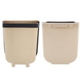 thumbnail image 5 of BIMZUC Wall Mounted Folding Waste Bin Kitchen Cabinet Door Hanging Trash Garbage Can Container, Space Saving Collapsible 9L / 2.3 Gal Capacity Design For Home Bedroom Bathroom, 11.8 inches / 30 cm, 5 of 9