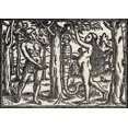 thumbnail image 2 of Posterazzi DPI1856475 The Fall of Adam & Eve After Hans Holbein Facsimile From The Bible Printed by Christoffel Froschover Zurich 1531 Poster Print, 17 x 12, 2 of 4