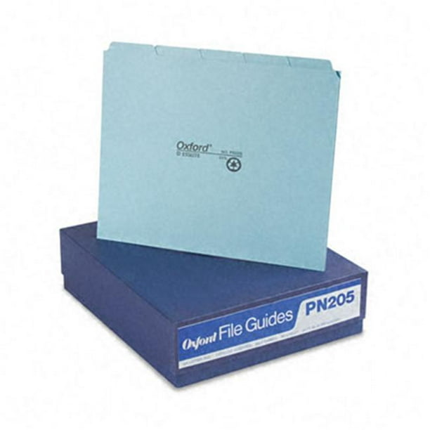 Esselte Pendaflex PN205 Top Tab File Guides Vierges 1/5 Tab 25 Points Pressboard Letter 50 par Boîte