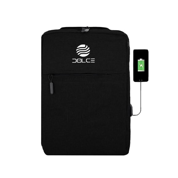 MOCHILA ESCOLAR UNISEX DE GRAN CAPACIDAD CON PUERTO USB DOLCE MOCLT5