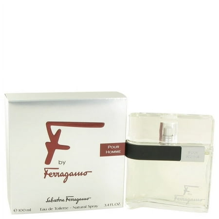 Salvatore Ferragamo F Eau de Toilette Spray for Men 3.4 oz, Full size