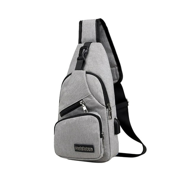 New Black / White Small Sling Backpack Chest Daypack Crossbody Bag Black Womens Crossbody Small Sling Backpack Travel Sling Bag  main image 4