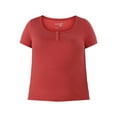 thumbnail image 5 of Terra & Sky Women’s Plus Rib Tee, Sizes 0X-5X, 5 of 5