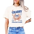 thumbnail image 4 of If Crabby Please Return to the Beach Shirt Funny Coastal Vacation Tee Coquette Bow Crab Graphic Ivory XL, 4 of 7