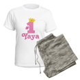 thumbnail image 5 of CafePress - Yaya (Number One) Women's Light Pajamas - Women's Short Sleeve Print T-Shirt and Pants Light Cotton Pajama Set, 5 of 7