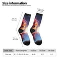 thumbnail image 2 of KLL Dreamy Forest Elf Print Cool Socks Men's Women's Crew Socks Funny Crazy Novelty Stockings, 2 of 6