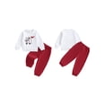 thumbnail image 2 of BemeyourBBs Baby Boy Golf Outfits Long Sleeve Golf Print Sweatshirt + Pants, 2 of 9