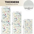 thumbnail image 4 of Pioneer Flower Floral Print Pattern Kitchen Rugs Sets Of 3,Kitchen Runner Rugs Non Skid Washable,Decorative Kitchen Floor Mats for Kitchen,Sink,Laundry,17"x30"+ 17"x47" + 17"x59", 4 of 6