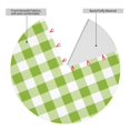 thumbnail image 2 of Sikiie White Green Plaid 30-48 inches {designName} Print Christmas Tree Skirt Snowman Xmas Tree Skirt with Edge Christmas Decorations for Holiday Party30", 2 of 7