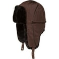 thumbnail image 3 of Sakkas Victor Adjustable Aviator Trapper Ushanka Hat Warm Faux Fur and Nylon - Blue - XL/XXL, 3 of 4