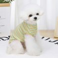 thumbnail image 5 of Camiseta a rayas coloridas para perros, chaleco transpirable para mascotas, camiseta sin mangas para perros azules de verano (azul), 5 of 5