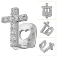 thumbnail image 4 of 1 juego de parrilla dental de hip hop con diseño de cruz de circón, tapa dental única para fiesta, accesorios de rapero, parrilla dental falsa para hombres y mujeres, 4 of 7