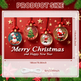 thumbnail image 3 of Decorative Design Merry Christmas Santa Claus Snowman Banner for Holiday Celebration Home Decoration Party Background, 3 of 9