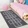 thumbnail image 4 of Ottomanson Hopscotch Non-Slip 3x6 Runner Rug for Kids Playroom, 2'7" x 6', Gray, 4 of 11