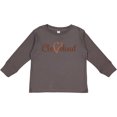 thumbnail image 3 of Inktastic Cleveland Heart Cursive Orange Boys or Girls Long Sleeve Toddler T-Shirt, 3 of 5