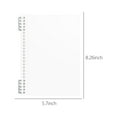 thumbnail image 3 of Coil Notebook, 2 Pack A5 Thick Plastic Hardcover Ruled Journals, 60 Sheets 120 Pages, Memo Notepads for Study and Workspace, Academy and Travel, Transparent, by FAJHHA, 3 of 7