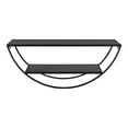 thumbnail image 5 of Kate And Laurel Half Circle Metal Floating Shelf, 25.98 In x 5.91 In, Black, 5 of 6