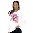 thumbnail image 4 of Call It Mom's Tough Love Funny Parent Women Plus Size Long Sleeve Graphic Tee Brisco Brands 2X, 4 of 5