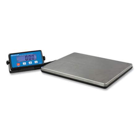 Brecknell Heavy Duty Industrial Digital Shipping Bench Scale 100 LB Capacity NTEP Approved Stainless Steel Postal Floor Scale for Warehouse 