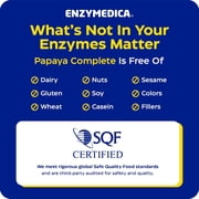 Enzymedica Papaya Complete - Papaya Enzymes Chewable, Digestive Enzyme Supplement for Women and Men, Digestion & Gut Health Support, High Potency Bromelain & Papain, Vegan, Gluten Free - 120 Tablets
