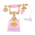 thumbnail image 4 of Muebles para en miniatura, accesorios de bricolaje, decoración de aleación duradera, teléfono giratorio 1/ de muñecas, accesorios de escena de Rosado Sunnimix muebles de casa de muñecas, 4 of 8