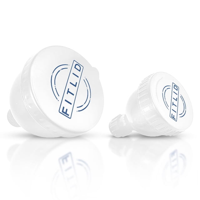 The FitLid Set de 2 embudos portátiles para proteína y BCAA