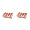 thumbnail image 4 of Molde de silicona de 4 rejillas Toystoory cubitos de hielo forma rectangular 2Conjunto, 4 of 6