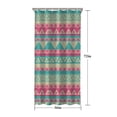 thumbnail image 5 of Pink and Blue Triangle Pattern Shower Curtain 36"x72" ,Bathroom Decorative Shower Curtains Set with 12 Hooks,Modern Waterproof Washable Shower Curtain, 5 of 6
