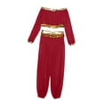 thumbnail image 3 of inhzoy Kids Girls 2-Piece Belly Dance Sequin Tassels Top & Pants Carnival Performance Outfit Red 16, 3 of 6