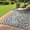 Gray, variant on Nanan 8x10ft Outdoor Patio Rug, Portable Waterproof Plastic PP Tube Rug, Modern Scalloped Edge Mat for Deck, Yard, Camping, Balcony & Poolside, Black/Brown