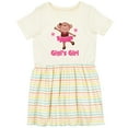 thumbnail image 3 of Inktastic Gigi's Girl Monkey Girls Toddler Dress, 3 of 5