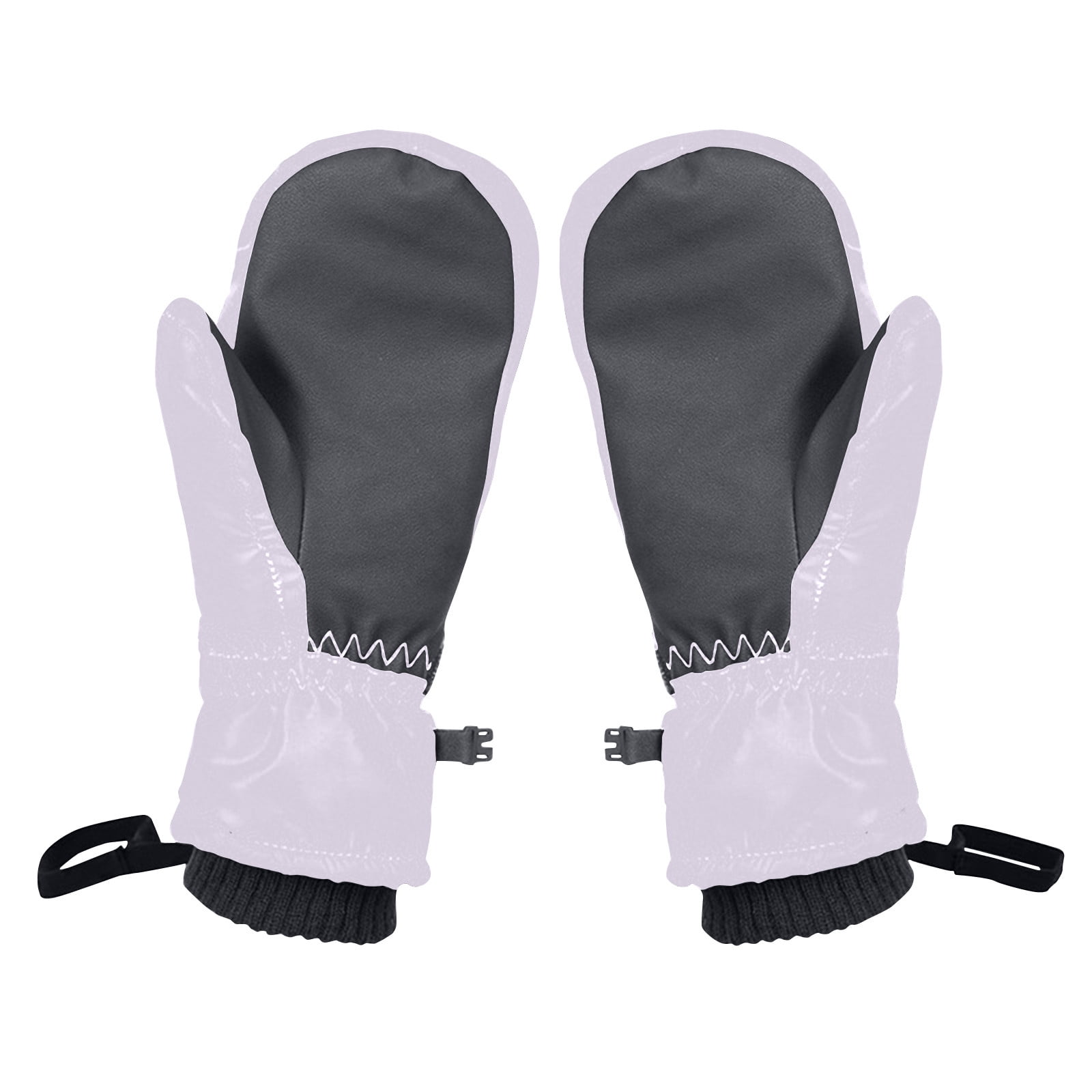 ZACPNCV Kids Waterproof Gloves Winter Warm Fleece Lined Snow Gloves Boys Girls Ski Gloves Purple Free Size