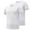 White1, variant on AHTJRT Men's Stretch Moisture-Wicking Crewneck T-Shirts, Slim-Fit, Soft and Breathable, Pack of 2 Gray S