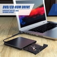 thumbnail image 2 of Lecteur DVD CD-ROM Portable Externe Ultra Vitesse USB 2.0 pour Voiture Support de Disque pour Ordinateur Portable PC de Bureau, 2 of 8