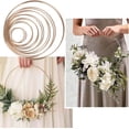 thumbnail image 4 of Craftsmanship Redefined: 14 Golden Metal Hoops, Macrame Rings for DIY Lace Creations, Dream Catcher Supplies, 4 of 7
