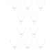 thumbnail image 1 of Jumpingount Collar de amistad Único Ajustable Cómodo Ins Colorfast Duradero Superficie lisa Accesorio de moda Aries Plata Aries Plata 10piezas Jumpingount CBP198520, 1 of 5