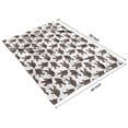 thumbnail image 4 of Brown Bigfoot Pattern Blanket,Comfortable Soft Flannel Throw Blanket,All Season,Warm Lightweight Blankets for Sofa Bed Couch Living Room Chair,40"x50", 4 of 4