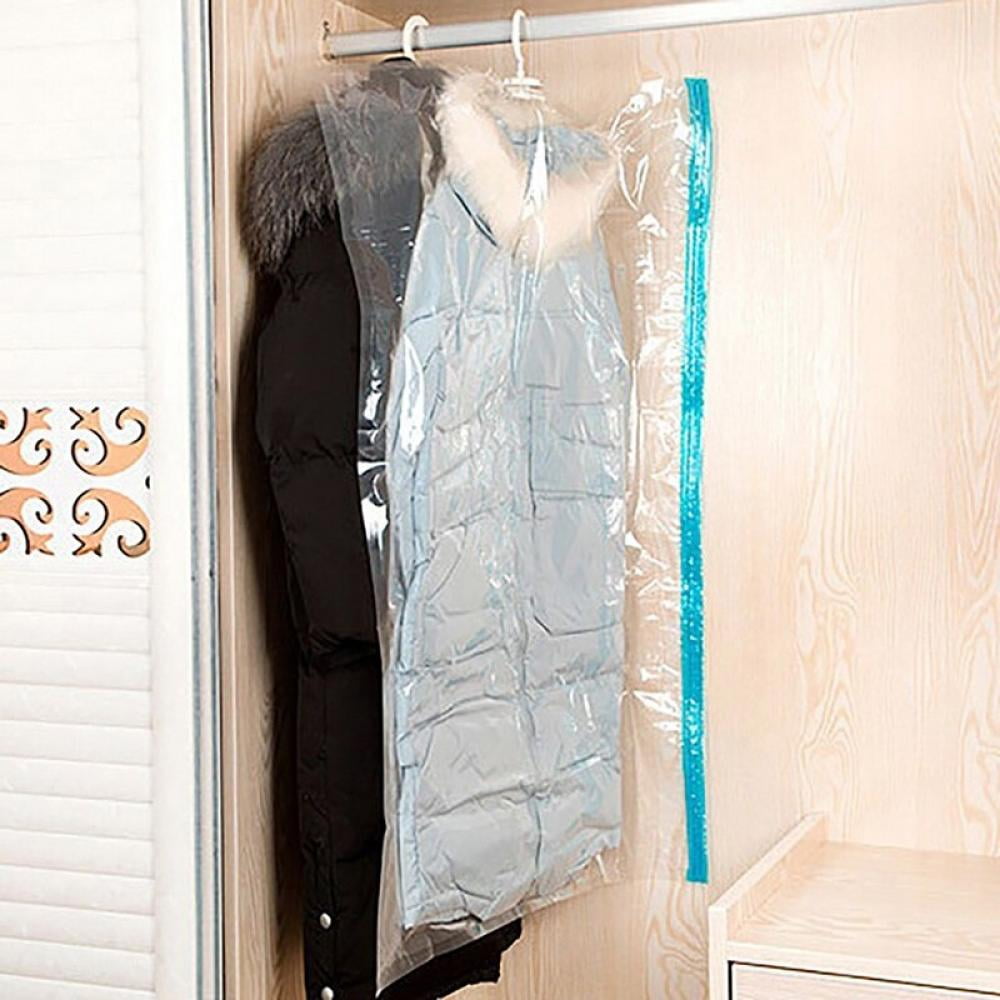 Clearance Sale Hanging Transparent Vacuum Storage Bag Pack Clothing of