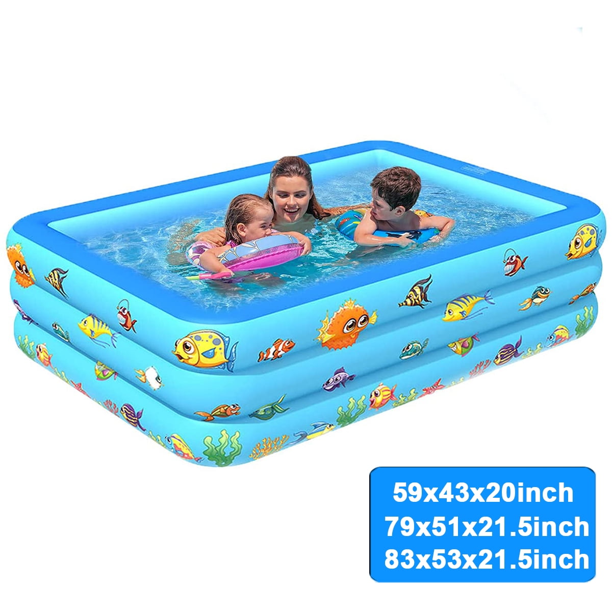 Details about   2021 Inflatable Children's Pool Outdoor Infant Adult Paddling Pool TOP 