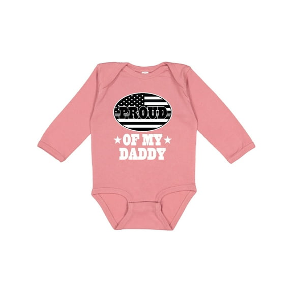 Inktastic Correctional Officer Daddy Boys or Girls Long Sleeve Baby Bodysuit