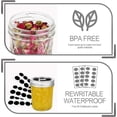 thumbnail image 4 of 6-ounce Mason jars, 20 jars per pack, with lids, suitable for storing jams and honey, or as wedding favors or baby shower favors. 20 lids included., 4 of 7