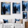 thumbnail image 4 of Designart "A Fishermans Solace Thai Boat Scene I" Portrait Floater Framed Canvas Art Print, 4 of 7