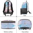 thumbnail image 6 of Yuyamidu Adorable Axolotl School Backpack for Girls 8-12 Lightweight Bookbag 17 Inch Backpack with 2 Side Mesh Pouches Primary School Bag, 6 of 7